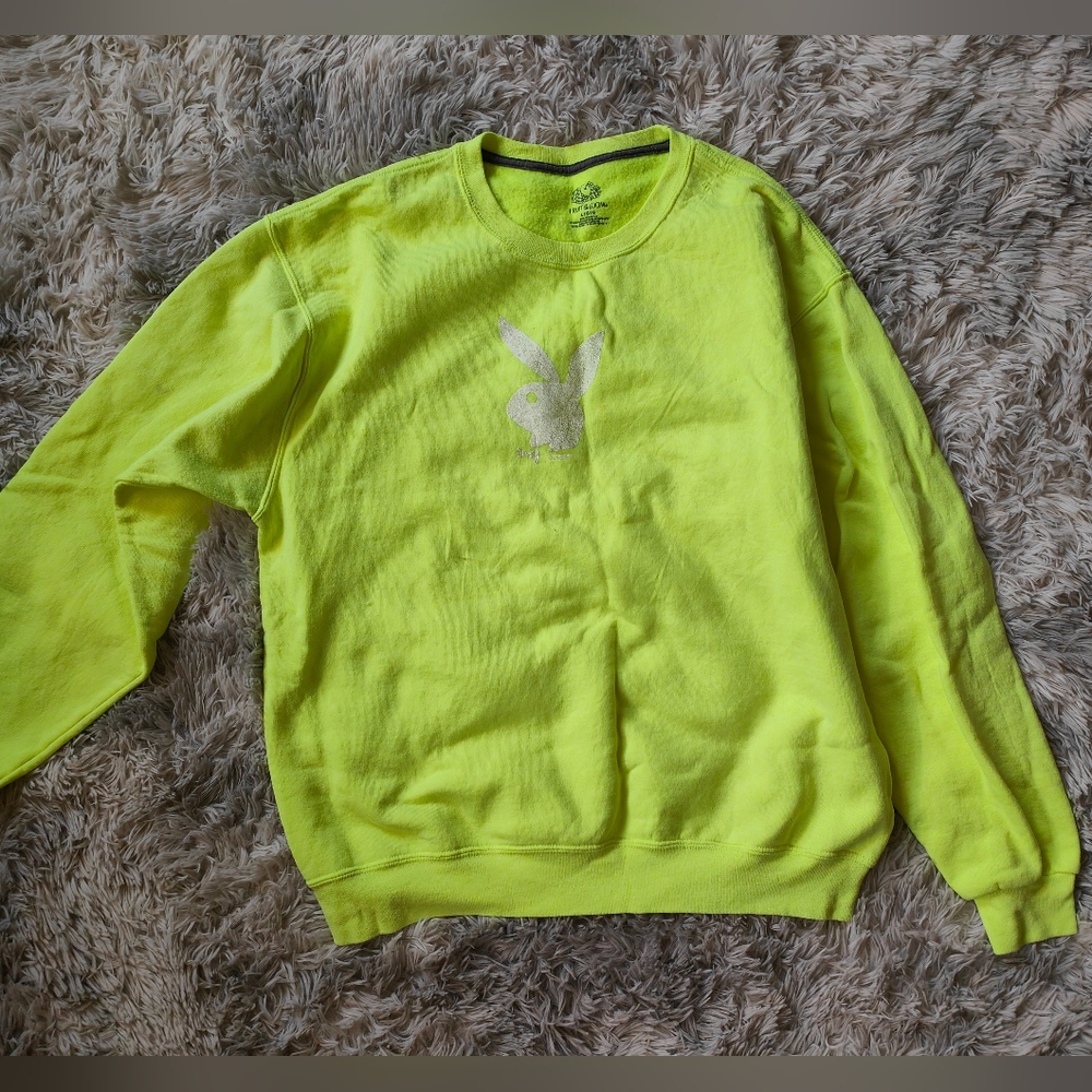 Playboy Neon Pullover Sweater
